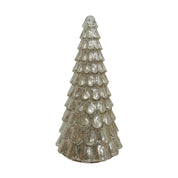 Antique Silver Snow Light Up Tree-Medium