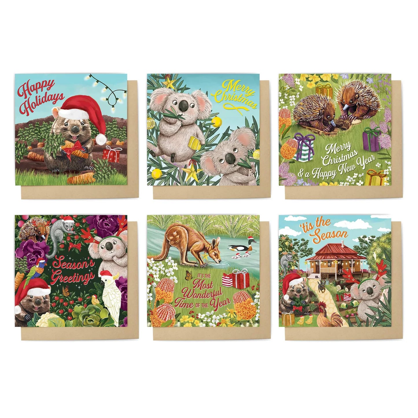 La la land Christmas Card Set in Garden Giggles