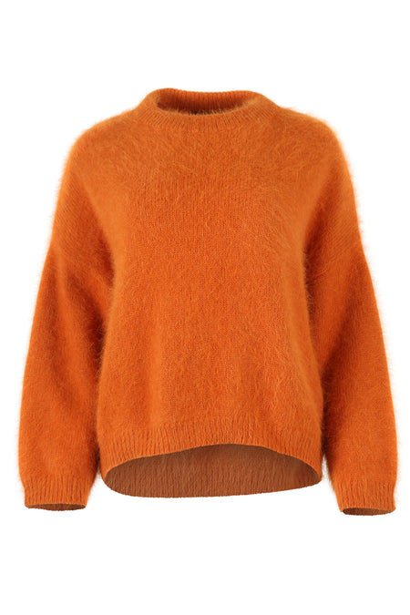 Olga de Polga Montreal Angora Sweater in Orange