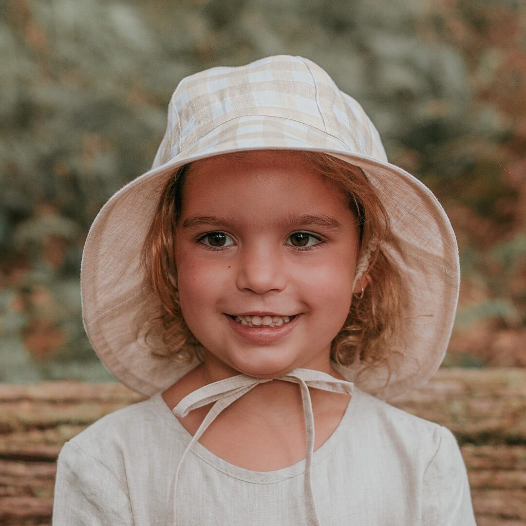 Girls White Bucket Hat Bedhead Hats Heritage Wanderer Bucket Hat