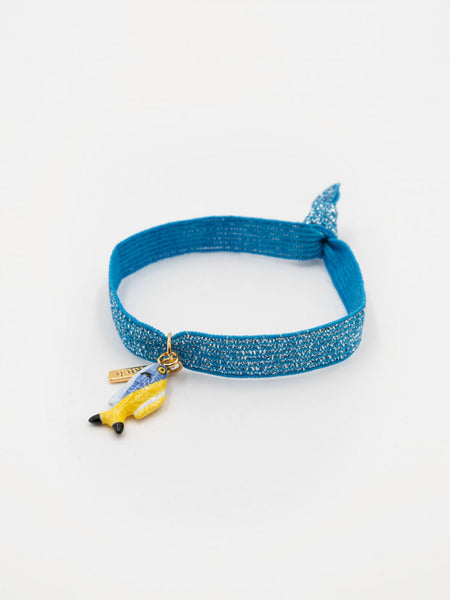 Nach Blue Fusilier Fish Porcelain Twistband Bracelet