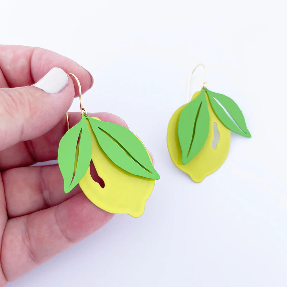 Lemon Dangle Earrings