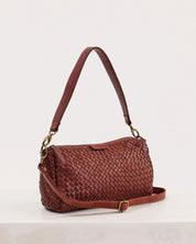 JuJu & Co Basque Midi Bag in Amber Leather