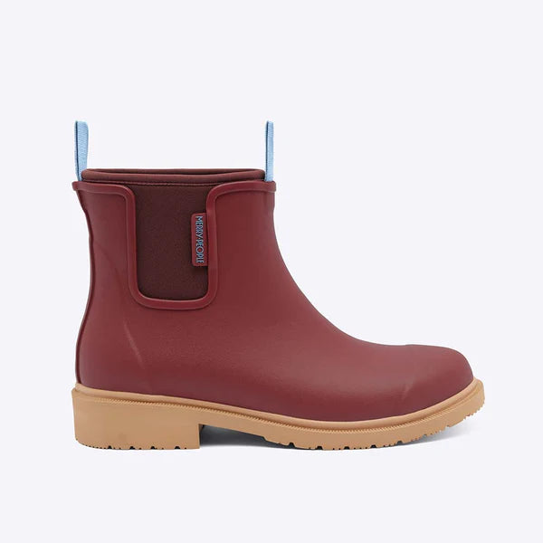 Merry People Bobbi Ankle Boots in Brick Red