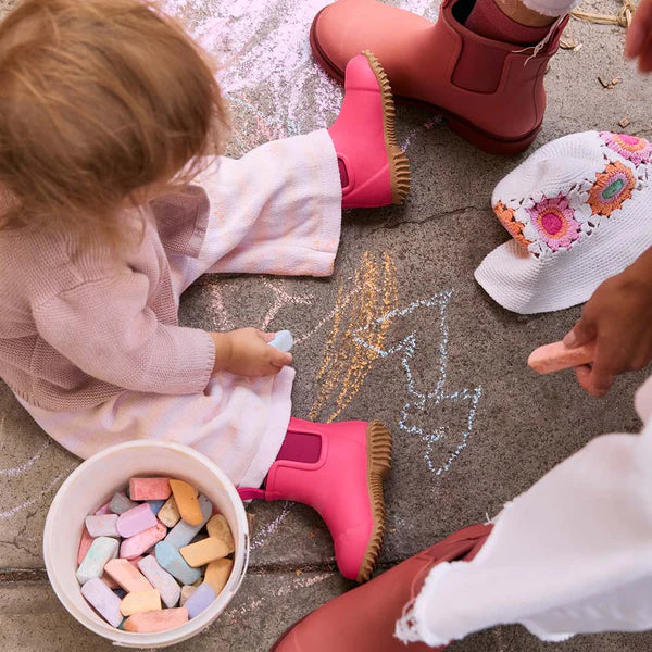 Kids Bobbi Boots- Fuchsia