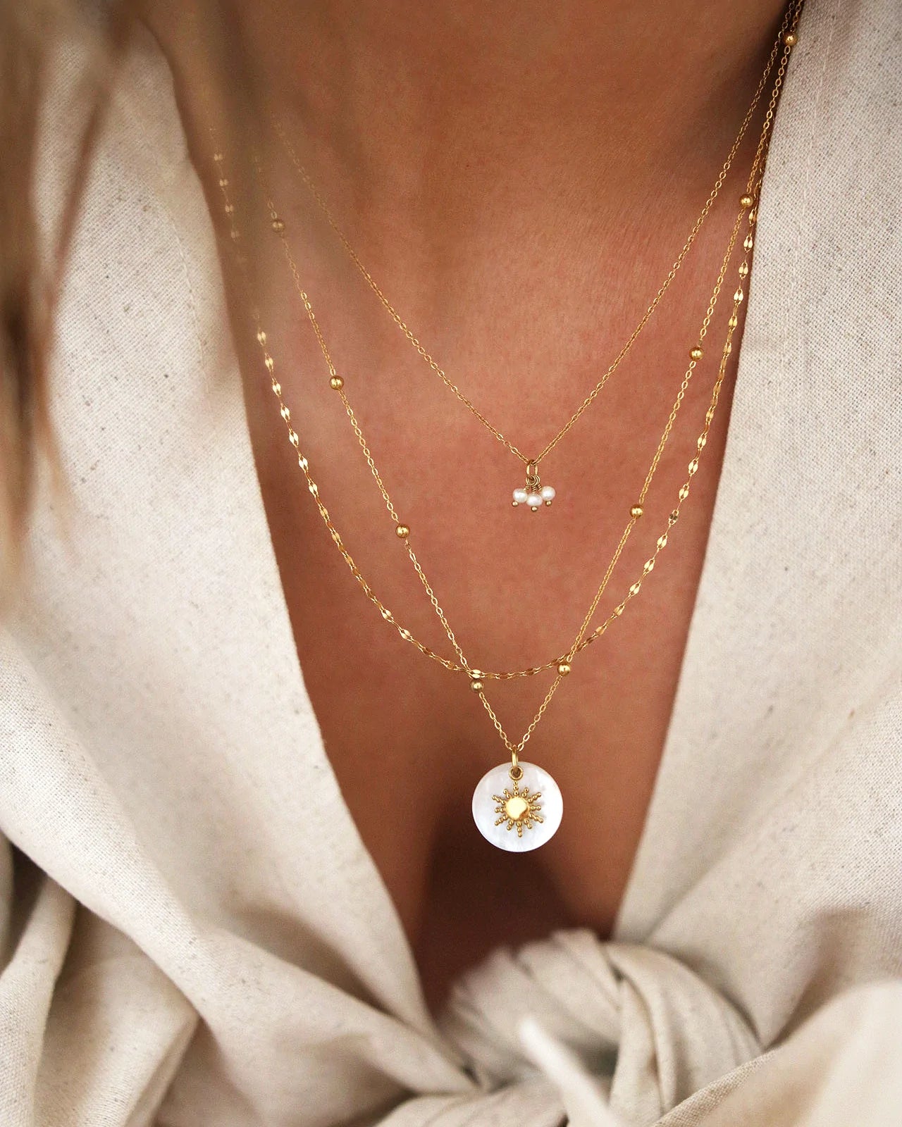 16mille Eliza Gold Layer Necklace
