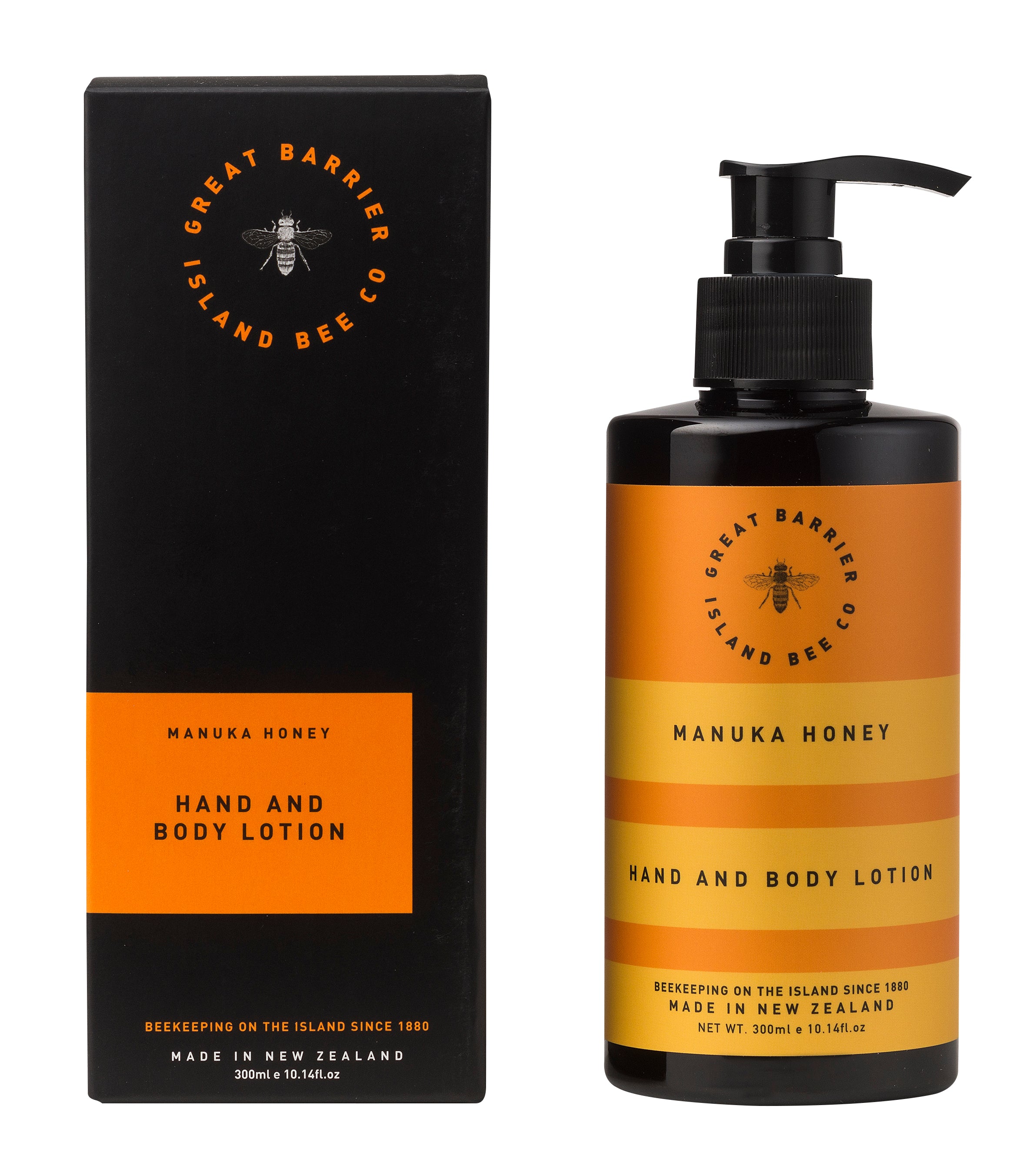 Great Barrier Island Bee Co Hand & Body Lotion 300ml Pump