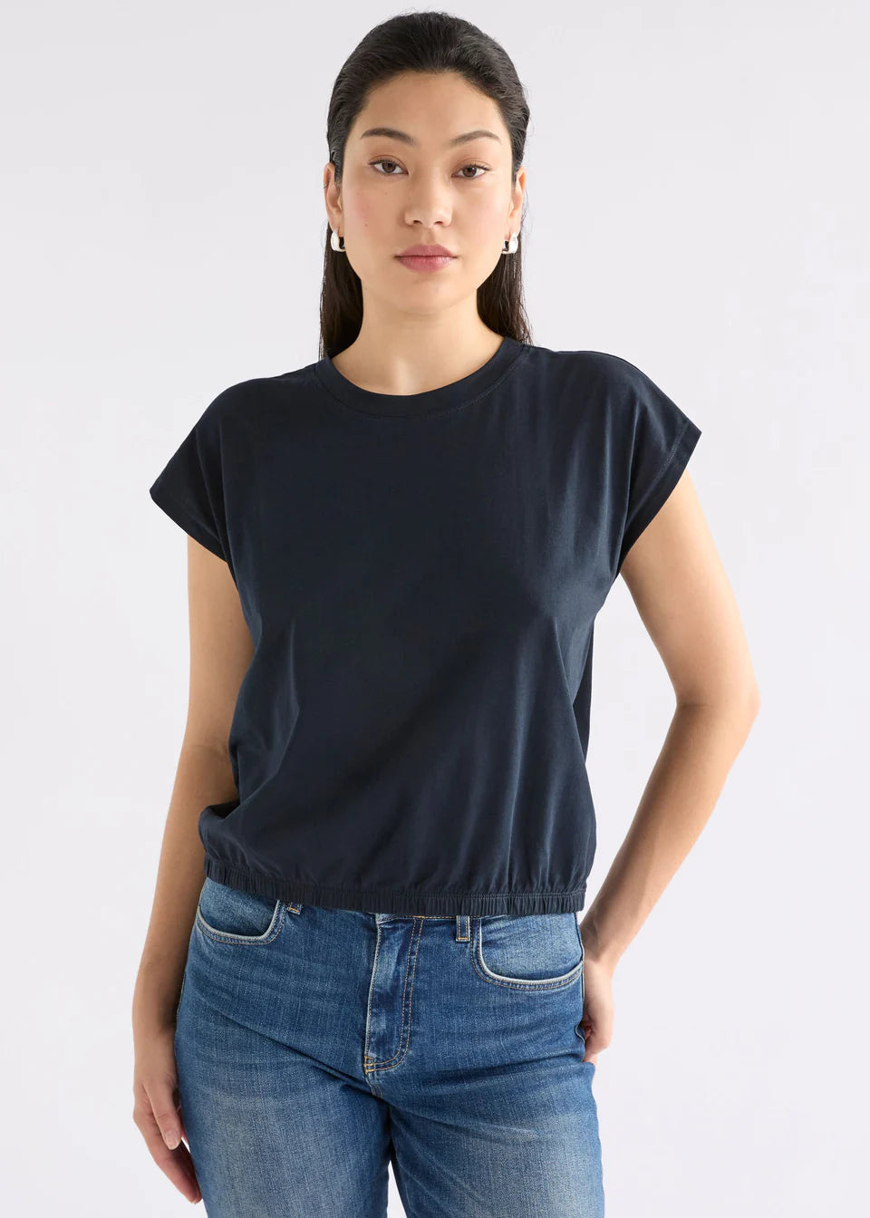 ELK Kruis Cotton Tee in Space Blue