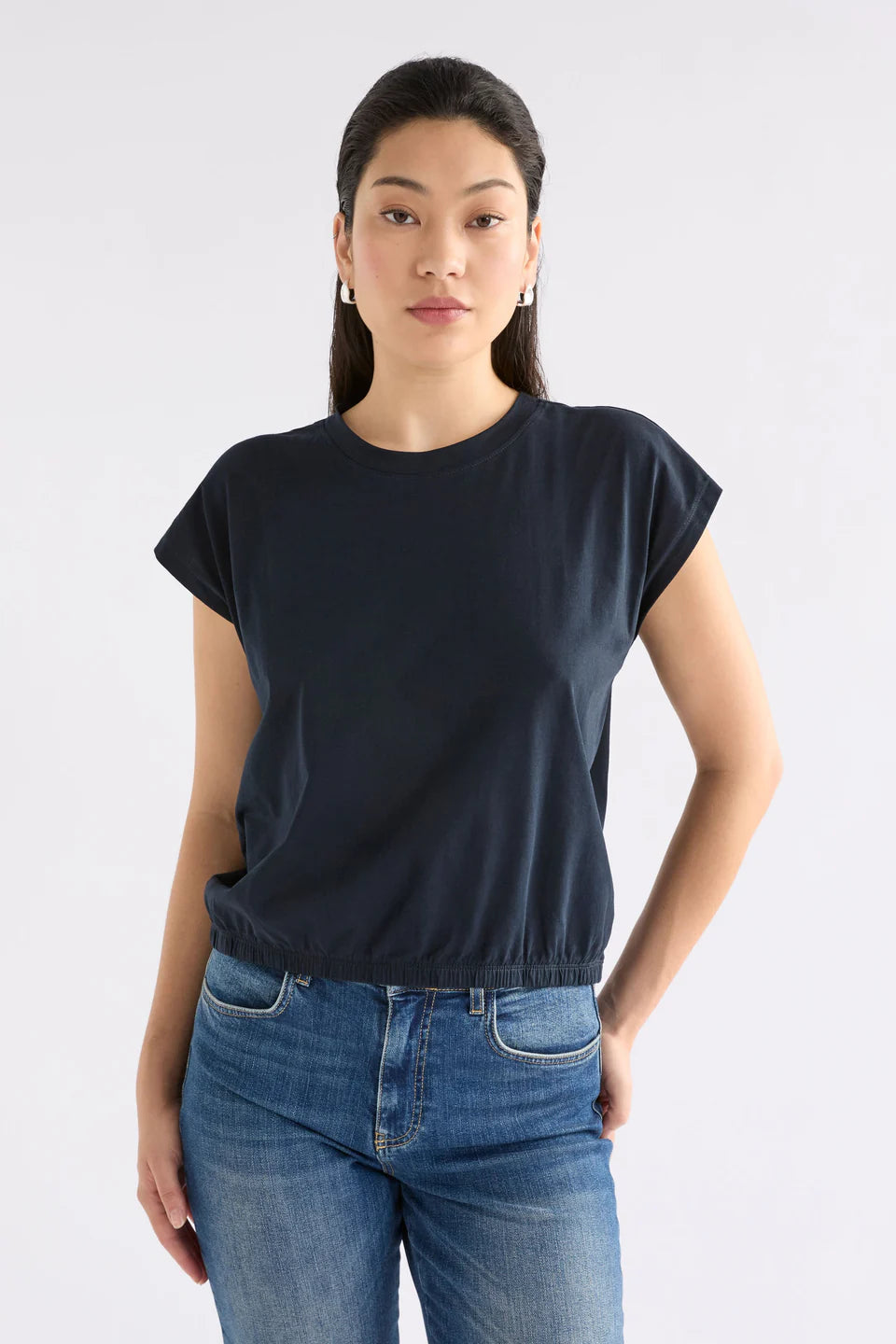 ELK Kruis Cotton Tee in Space Blue
