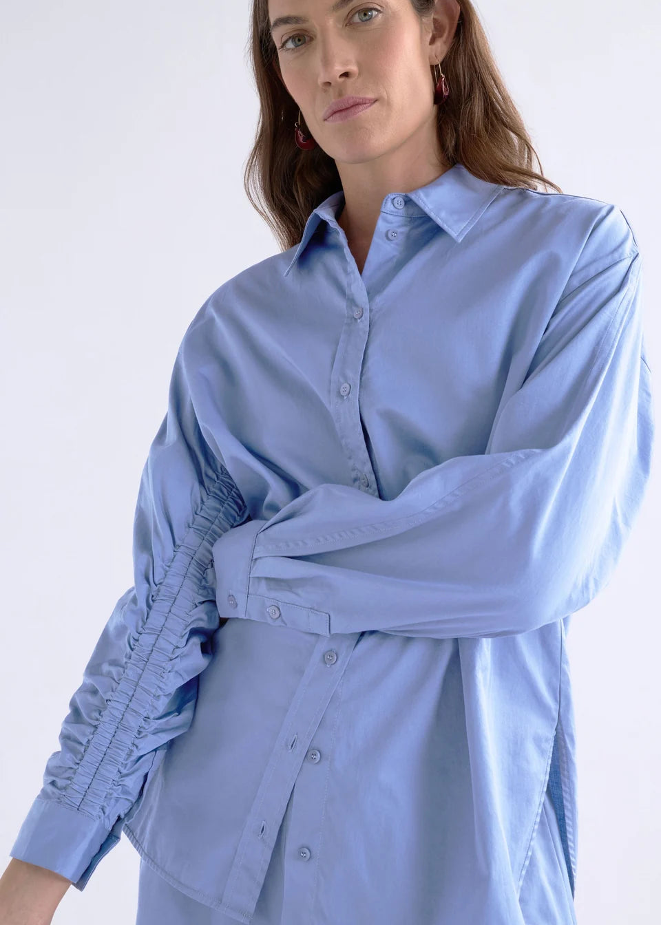 ELK the Label Sol Shirt in Dusk Blue
