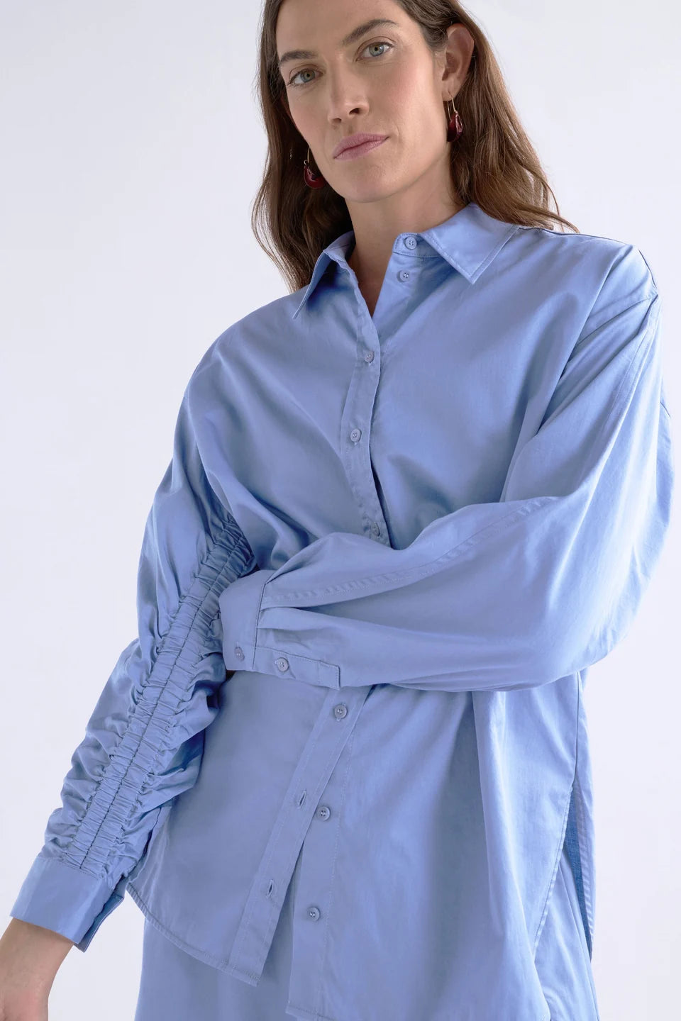 ELK the Label Sol Shirt in Dusk Blue
