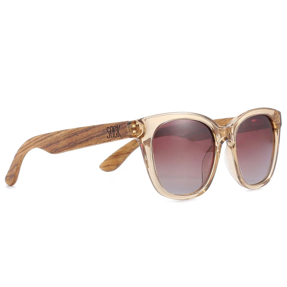 Lila Grace Champagne Polarised Sunglasses