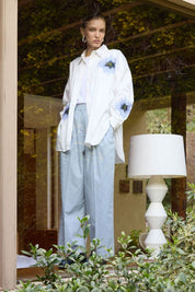 ELK Hanninn Cotton Pant in Light Wash