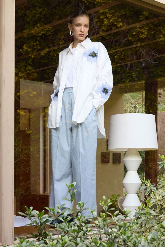 ELK Hanninn Cotton Pant in Light Wash