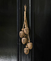 French Country Acorns on Rope Rust