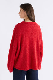 Agna Luna Sweater- Flame Red