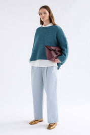 Agna Luna Sweater- Stone Blue