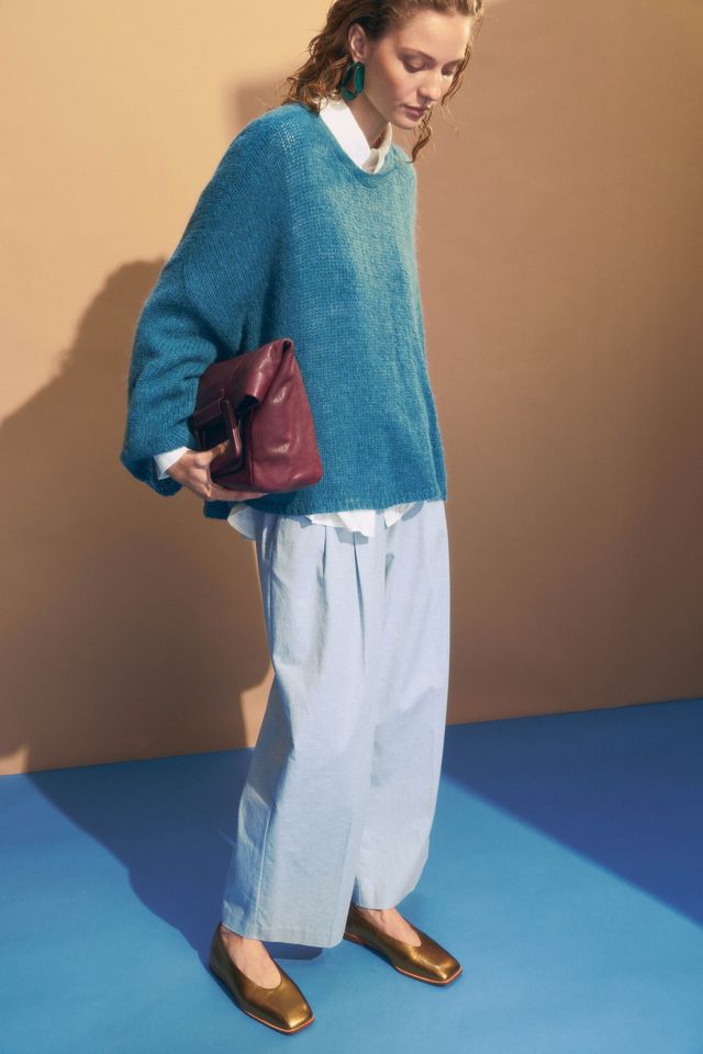 Agna Luna Sweater- Stone Blue