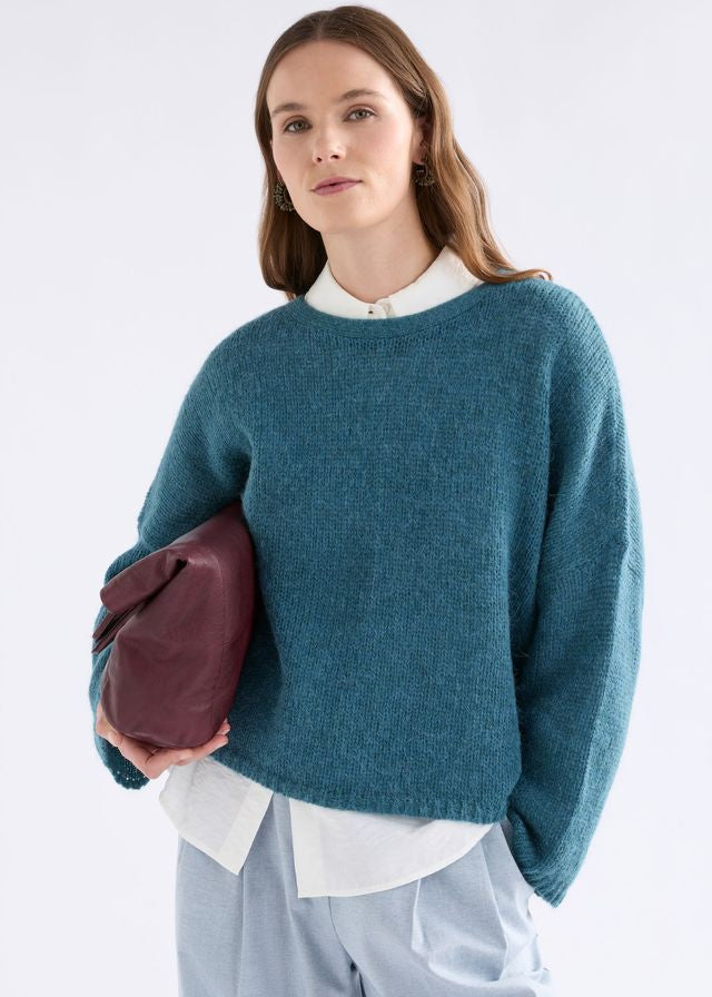 ELK Agna Luna Knit in Stone Blue