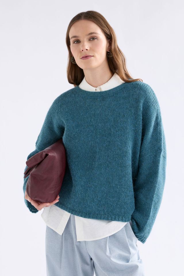 ELK Agna Luna Knit in Stone Blue