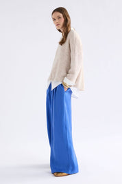 Agna Pattern Sweater- Ecru