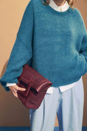 Agna Luna Sweater- Stone Blue