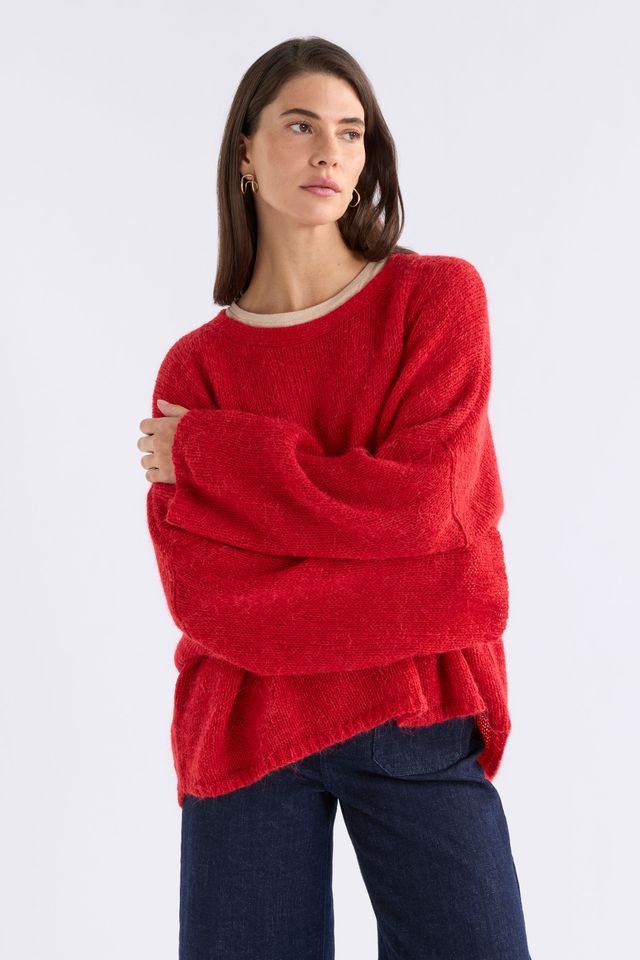 ELK the Label Agna Luna Sweater in Flame Red