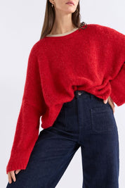 Agna Luna Sweater- Flame Red