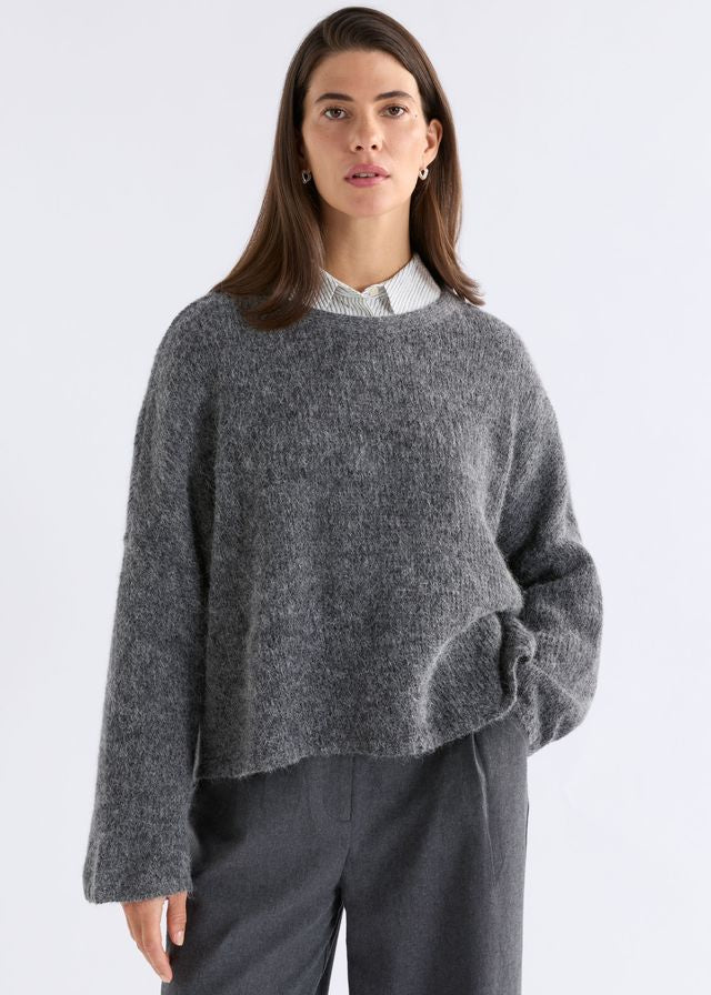 ELK the Label Agna Luna Sweater in Grey Marle