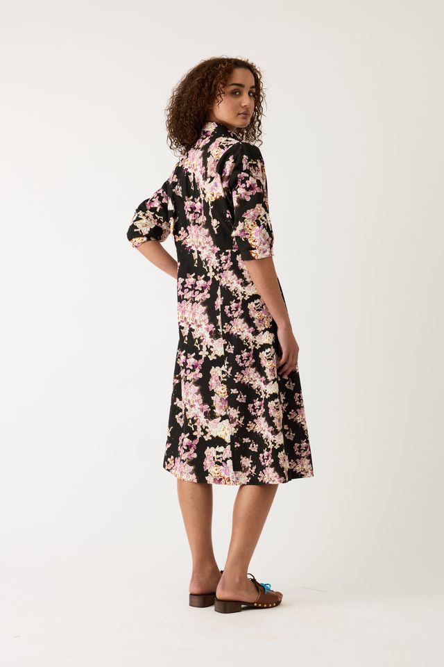 Alba Shirt Dress- Hydrangea Pink