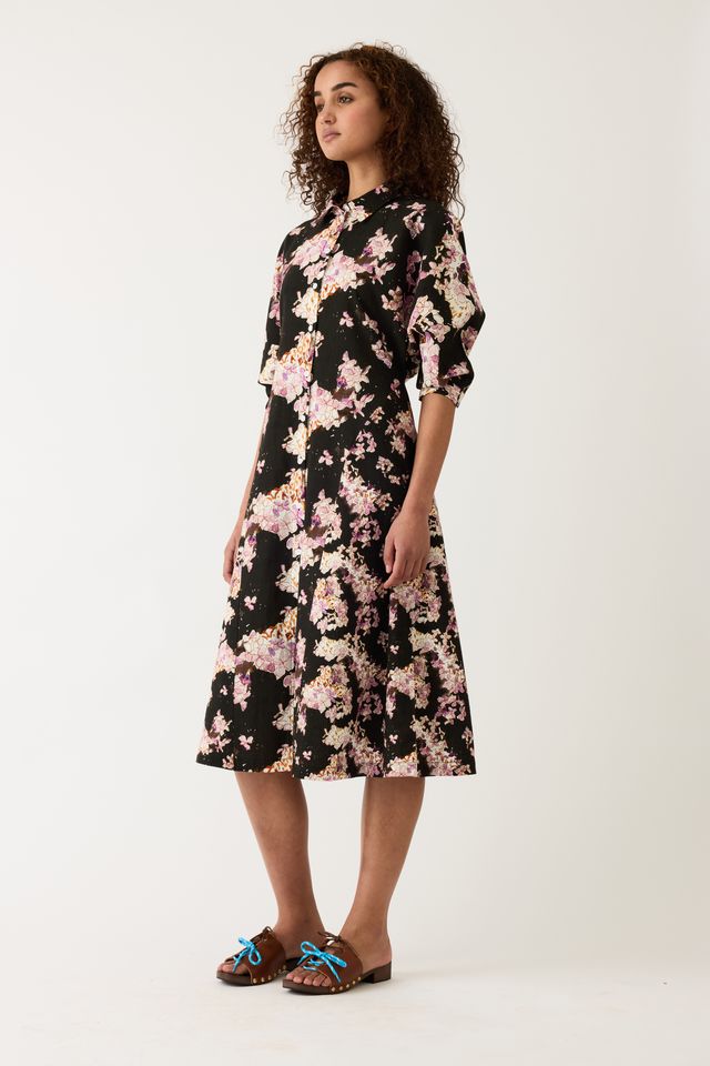 Alba Shirt Dress- Hydrangea Pink