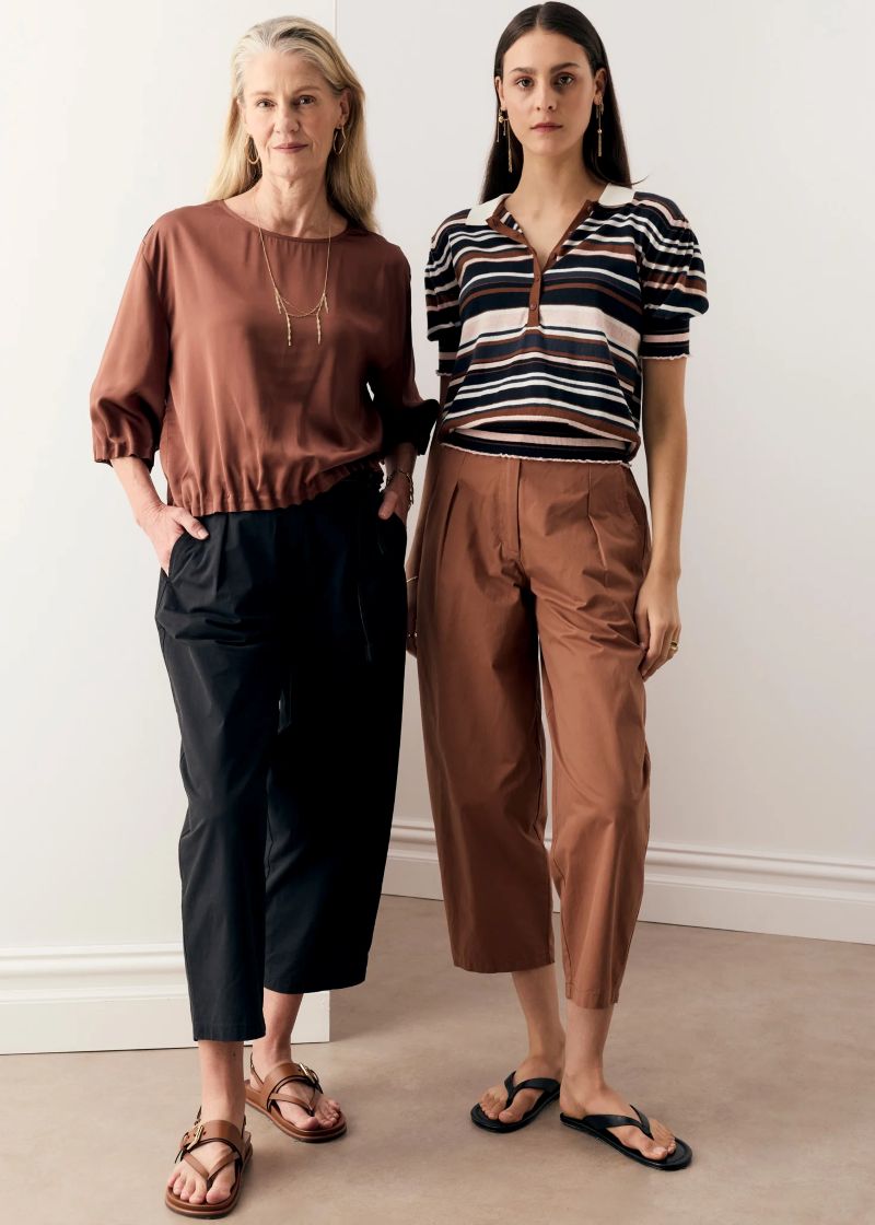 Alma Barrel Pant- Toffee