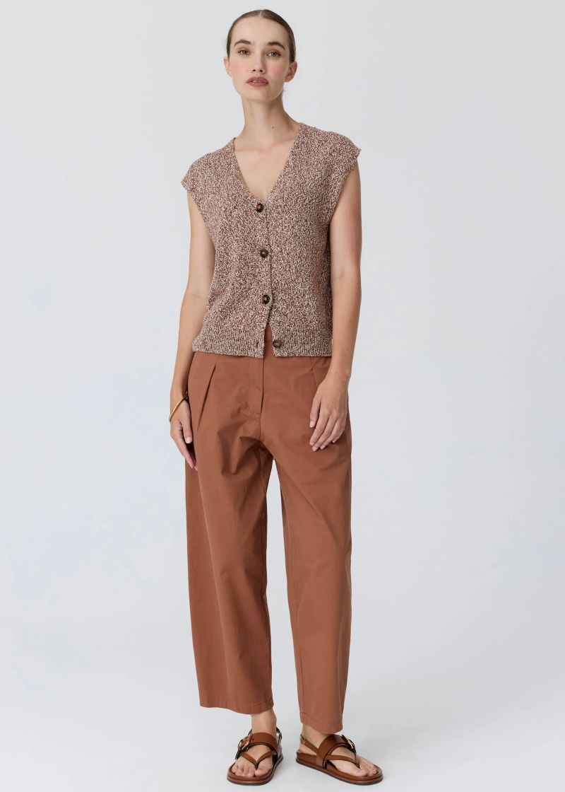 POL Alma Barrel Pant in Toffee