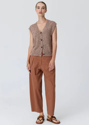 POL Alma Barrel Pant in Toffee
