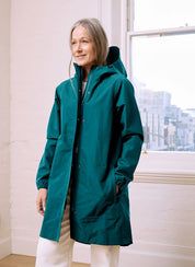 Amble Outdoors Refuge Waterproof Jacket in Lagoon