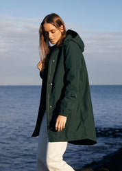 Amble Outdoors Refuge Waterproof Jacket in Eucalyptus