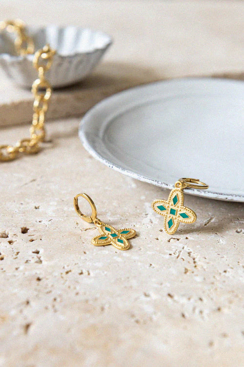 Anais Earrings- Green