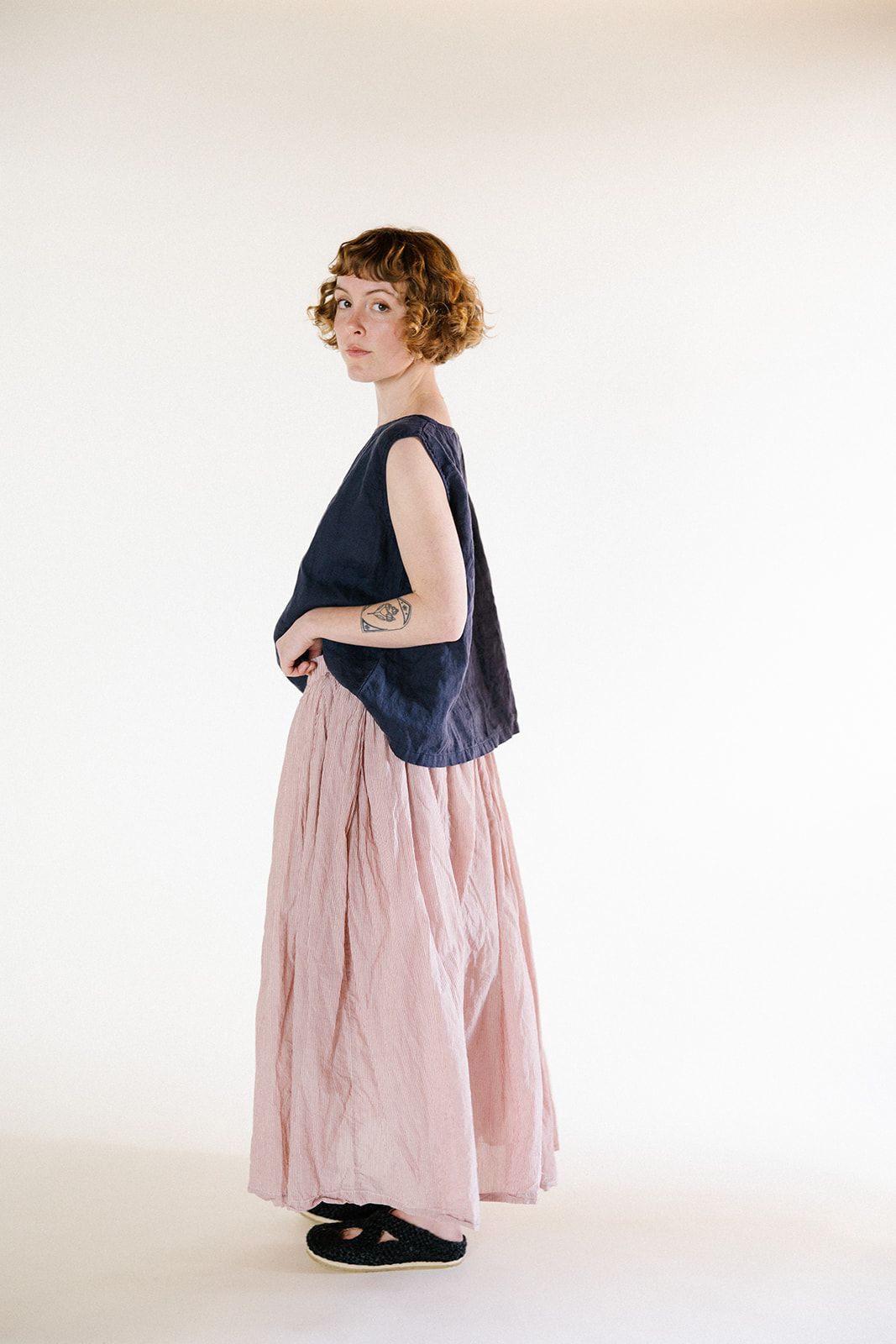 Anna Top- Light Linen