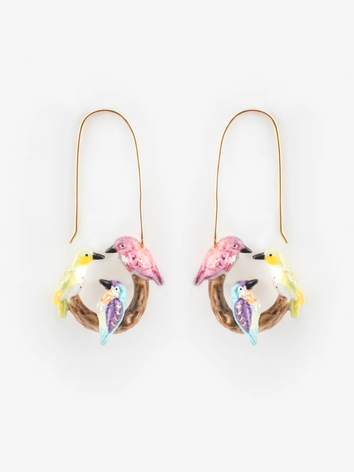 Nach Anna's Long Hummingbird Earrings