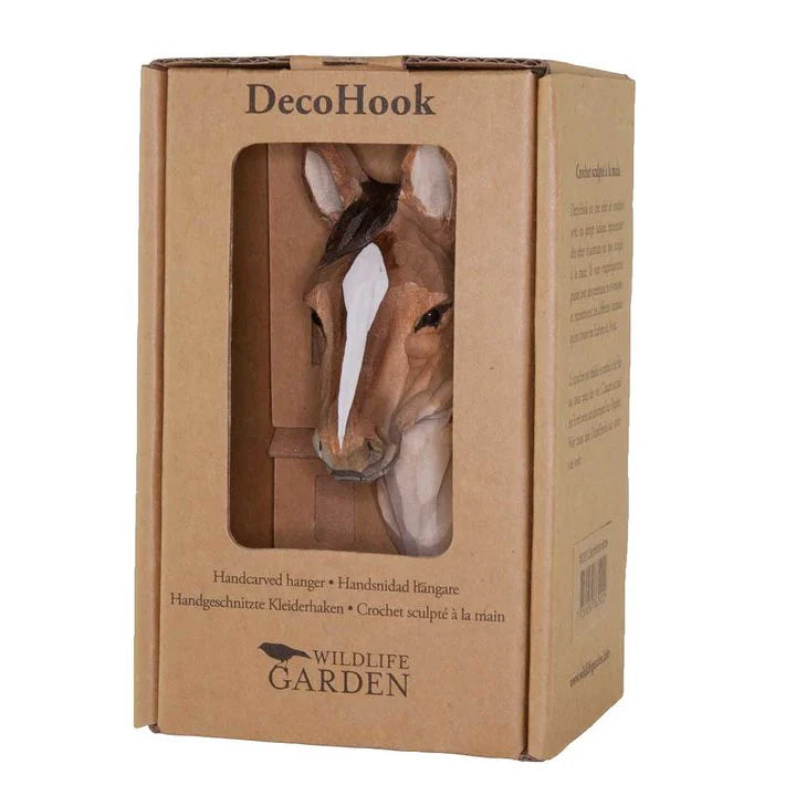 Wooden Carved Hook- Horse