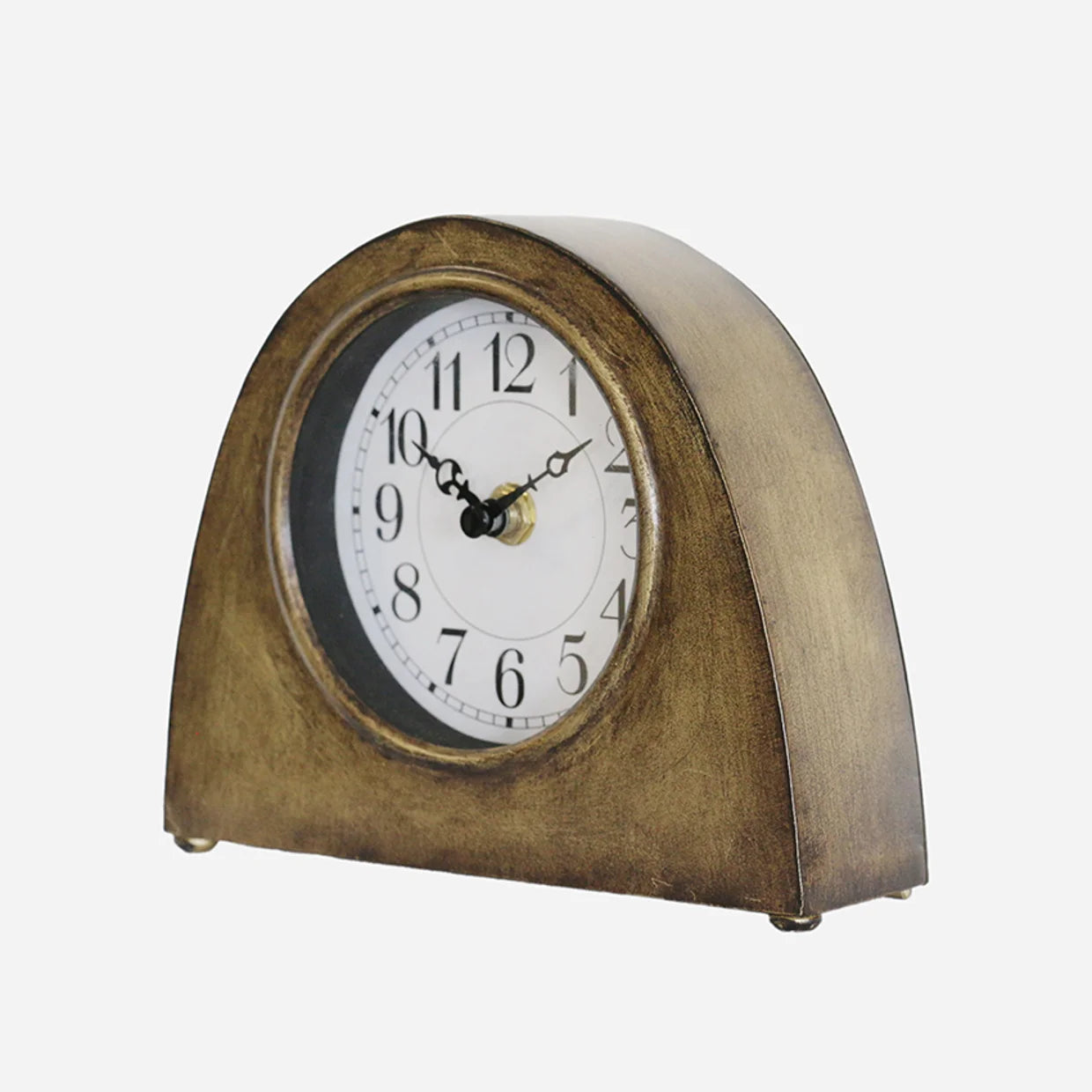 Arched Mantle Clock- Brass Finish