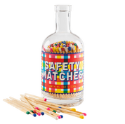 Gingham Saftey Match Bottle