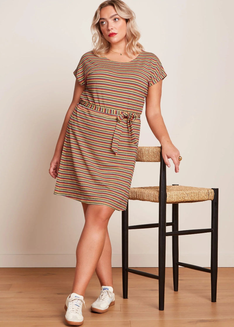 King Louie Aria Tunic Dress in Beebop Stripe