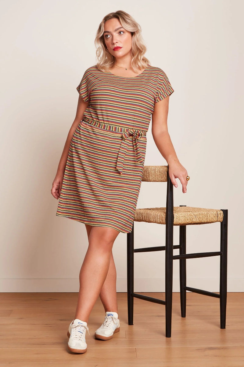 King Louie Aria Tunic Dress in Beebop Stripe