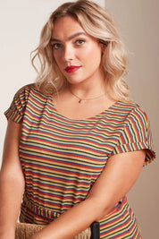 Aria Tunic Dress- Beebop Stripe