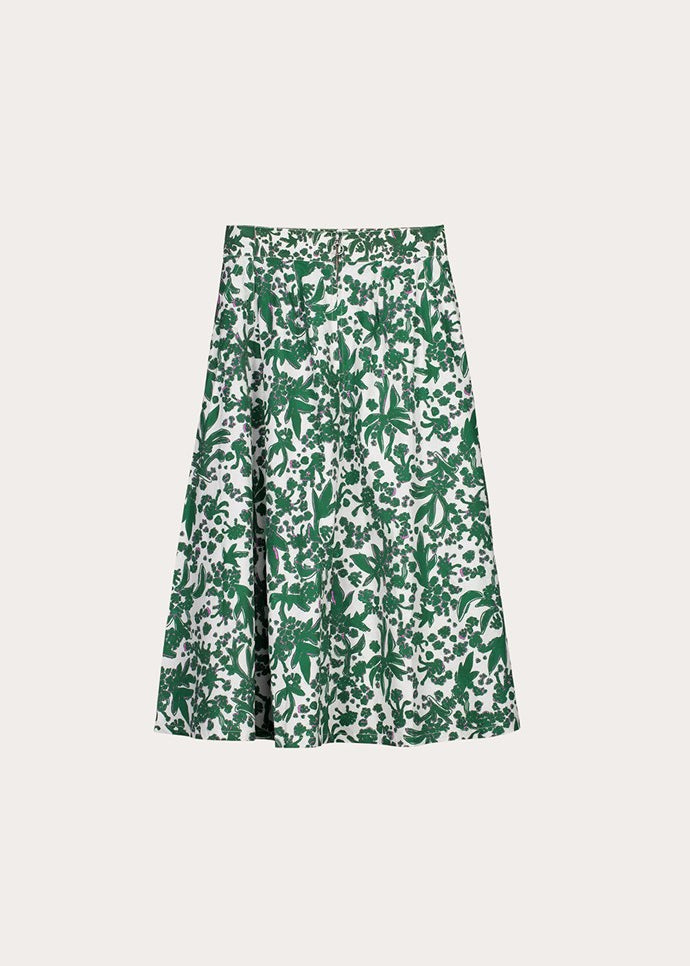 Nancybird Aries Skirt in Parsley Print