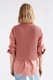 Arp Cotton Vest- Clay Pink