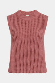 Arp Cotton Vest- Clay Pink