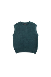 Aspen Round Neck Vest- Forest
