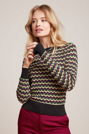 King Louie Audrey Top in Woogie print